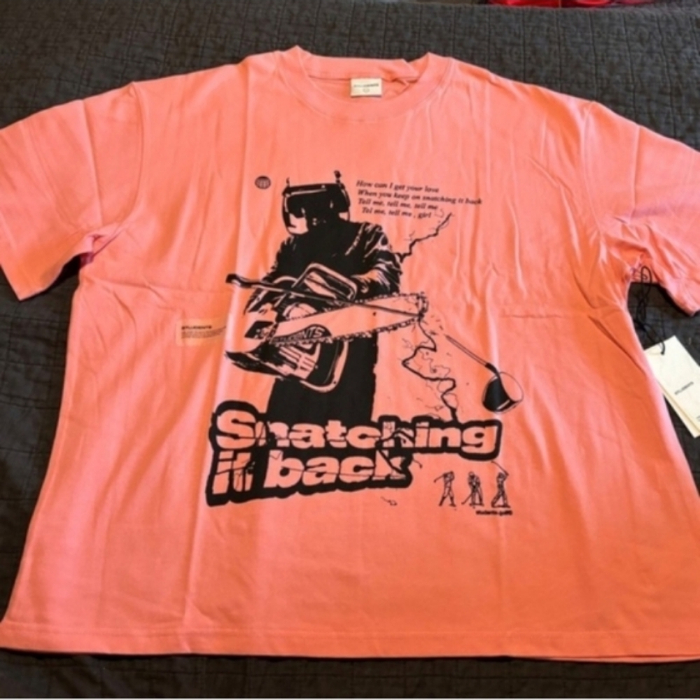 NWT Students Golf Graphic Tee with 'Snatching it back' Print